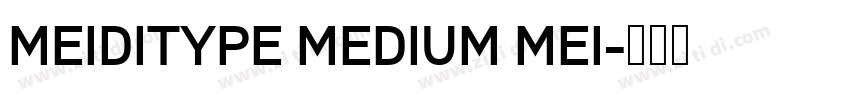 MEIDITYPE MEDIUM MEI字体转换